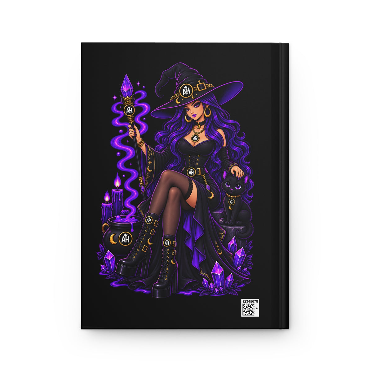 Cat Witch Hardcover Journal